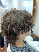 トゥーゾーンタカミ(tozone TAKAMI) ウルフ×波巻きパーマ