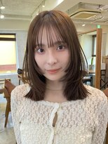ガーデン 渋谷(GARDEN)&nbsp;顔周りカット　ミディアム　姫カットレイヤー　似合わせ