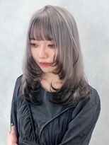 アルバム 池袋(ALBUM) ロング顔周りレイヤー韓国ヘアおくれ毛_F20588