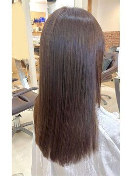 カットハウス はさみの部屋 セミロング/ストレート/内巻き/外はね/ピンクベリーカラー