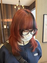 ブランシェ 小牧店(BRANCHE)&nbsp;☆レッドオレンジ×ブラック☆デザインカラー