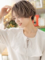 カバーヘア ブリス 大宮西口(COVER HAIR bliss) ボブマッシュショートくせ毛風センターパートc7大宮20代30代40代