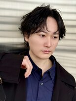 ジーナ 天神(Zina)&nbsp;コンマバング/センターパート【メンズサロンZina天神】