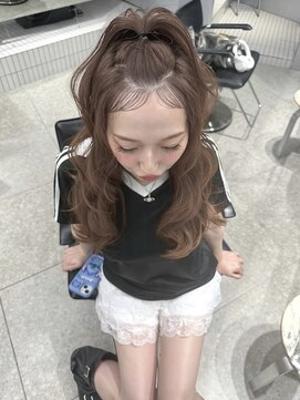 ペレ 梅田(PELE) イメチェン/ピンクベージュ/アンブレラカラー/前髪/梅田