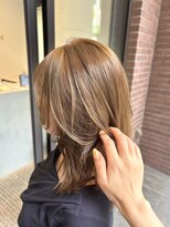 サロウィン 熊本上通り店(SALOWIN)&nbsp;透明感たっぷりナチュラルベージュ×ミディアムレイヤー