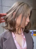 イエナ 渋谷(IENA)&nbsp;★ダークパープルサイドクラゲヘアデザインカラーグレージュ