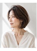 大人丸みショートボブ