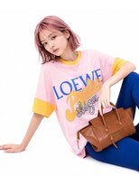 キャロル(CAROL) 韓国風外ハネボブ×ピンクベージュ
