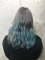 サロンドミルク 原宿(salon de MiLK)&nbsp;サロンドミルク　デザインカラー　ターコイズブルー