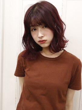 オペラ バイ バレエ 清澄白河店(OPERA by BALLET HAIR) 【OPERA】ウェーブボブ / チェリーピンク