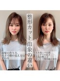 整形カット◎前髪の印象