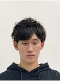 クセ毛を生かしたナチュラルウェーブマッシュ