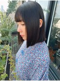 20代30代40代＊髪質改善！アシッドストレート×切りっぱなしロブ
