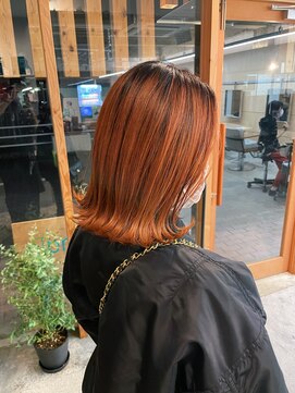 シプレ(cipre) オレンジベージュ x ボブ