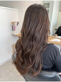 ロングコテ巻きスタイル