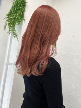 プライズ 表参道原宿店(prize) オレンジカラーオレンジベージュメルティーカラーミディアム原宿