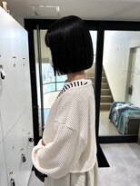 オーシャン(Ocean)&nbsp;［Ocean Hair&Life 水田］黒髪ぱっつん切りっぱなしボブ☆