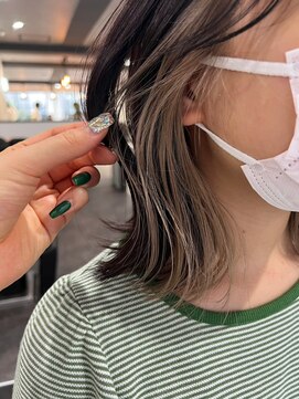 ツキ 横浜店(tuki) インナーカラーケアブリーチイヤリングカラーハイライトレイヤー