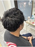 メンズ無造作パーマ