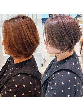 アンド ストーリーズ(&STORIES) ショートボブ髪型40代50代60代前髪あり前髪なし【橋本】