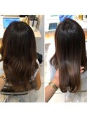 艶髪縮毛矯正Before/After