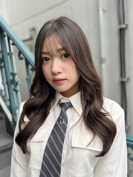 スペイディック 中目黒(SPADIC) 【SPADIC中目黒店】シースルーバング/レイヤー巻き髪スタイル