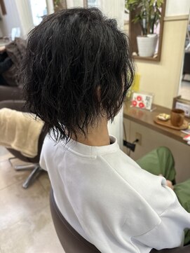 コアフィールフィス(COIFFURE fils) 【見附　今町】ジェルパーマ　濡れ感スタイル