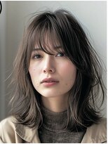 レヴ 草加店(LEV.)&nbsp;デザインカラー レイヤーカットこなれミディ イメチェン