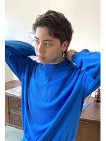 ヘアーアイストゥーレ(HAIR ICI TRE) メンズカットパーマ長めツーブロック爽やか
