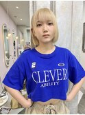 ハイトーン 10代 20代 ブロンドカラー ブリーチ ボブ