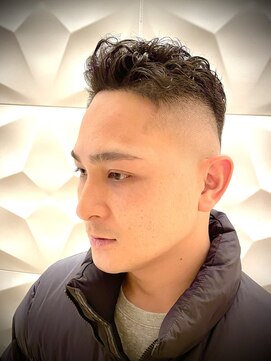 銀座マツナガ 浅草店 短髪パーマ/極道パーマ/スキンフェード/ワイルド