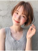 サイドバング前髪エアリーカール外ハネボブ美髪#223f0322