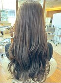 ウェーブ仕上げ/透明感オリーブベージュ