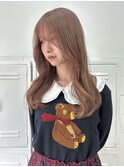 【セミロング】マロンベージュ