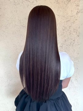 プリモ ココ 鍋島店(Primo coco.) 縮毛矯正 ダークブラウン 髪質改善 酸性ストレート 美髪 艶髪