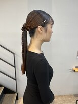 ヌープヘアーアイス(NUUP.hair ici)&nbsp;20代30代◎タイトリボンヘアセットで艶感シニヨン