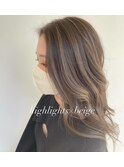 【U Hair】ハイライトロングスタイル/30代/40代/白髪ぼかし