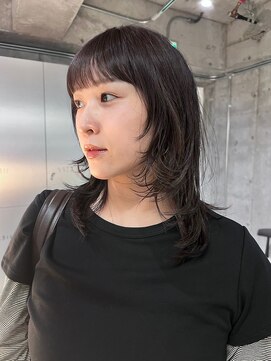 ナヌーク シブヤ(nanuk shibuya) レイヤーカットミディアムレイヤーラベンダーグレージュ