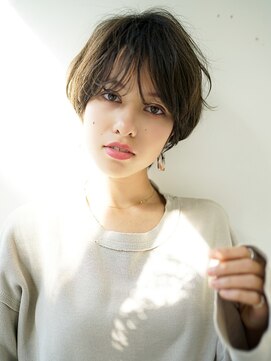マルツ 銀座(maltu) ショートパーマことりベージュニュアンスカラー/銀座/東京