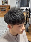 MEN’S/サーフカール/刈り上げセンターパート/表参道駅/青山