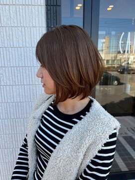 アース 星ヶ丘店(HAIR & MAKE EARTH) 柔らかさ際立つ＊大人ナチュラルハイライトボブ