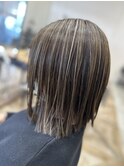 ハイライト×グレージュ