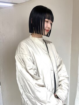 ニコ トウキョウ ヨコハマ(nico) ミニボブ/切りっぱなし/ボブ/縮毛矯正/タッセルボブ