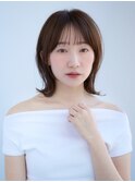 前髪あり大人外はねくびれボブ 30代40代50代【AIN.表参道】川原