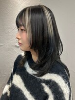 マーレ(MARLE./)&nbsp;セクションカラーのロングウルフ