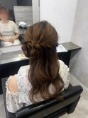 イベント前ヘアアレンジくるみちゃんヘア所沢