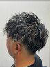 カット＋ダブルカラー(シャンプー、シェービング、マッサージ込み)
