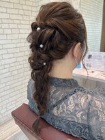 アンナ 広瀬通店(Anna)&nbsp;結婚式/ヘアセット/アップスタイル/編み下ろし/お呼ばれヘア
