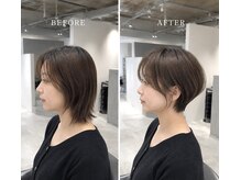 横顔美人を叶える絶壁補正ショート