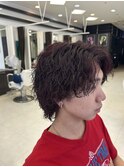 ワインレッド×サーフカール